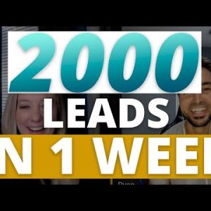 2000 Leads In A Week! (Grab The Scoop Here)-Wake Up Legendary With David Sharpe | Legendary Marketer