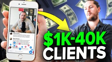 How I Use My Facebook Group To Get $1 - $40K Coaching Clients (With Facebook Lives!)