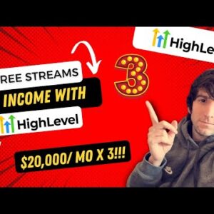 My Three Streams of Income using GoHighLevel