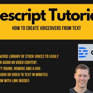 Descript Tutorial | How To Create Voiceovers From Text #descript #voiceover