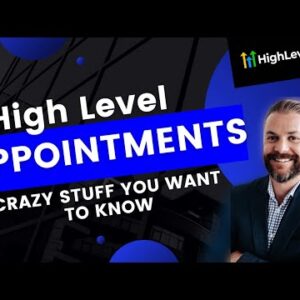 GoHighLevel (High Level) Appointments 101. Appointments are crazy complex but super powerful.