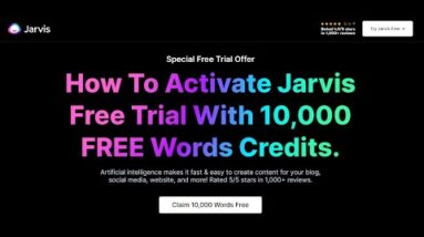 How to Activate Jarvis AI Free Trial With 10,000 Words Credit  🔥.