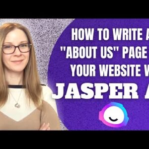 How to Write an About Us Page for Your Website | Jasper AI Recipe