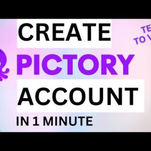 How To Create Pictory AI Account | Pictory AI video editor tutorial