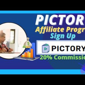 PICTORY AFFILIATE PROGRAM – Sign Up & Make Money Promoting Pictory (20% Commission)