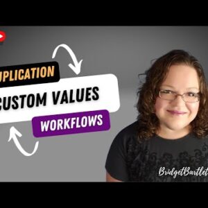 ðŸ”´Use custom values to simplify duplication | Go High Level #GoHighLevel