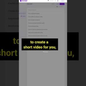 How To Make Short Video With AI – Pictory