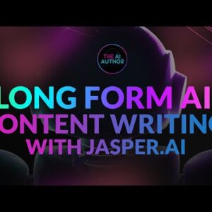 Long Form AI Content Writing With Jasper.ai