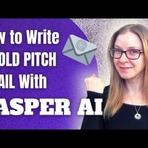 How to write a Cold Pitch Email with Jasper AI | Cold Pitch Strategy