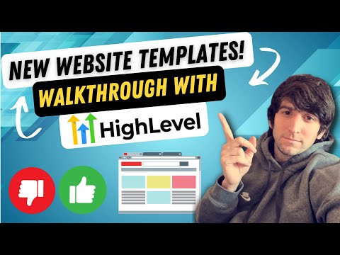 New Website Templates with HighLevel! Complete Walkthrough with GoHighLevel Website Templates!