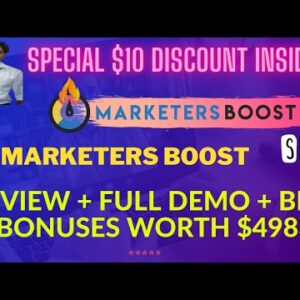 Marketers Boost Review 👉Demo And 🎁Bonuses🎁 Worth 💲4983 For👉 [Marketers Boost Review]👇