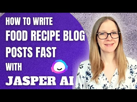 How to Write a Food Recipe Blog Post Fast | New Jasper AI Recipe!
