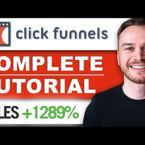 ClickFunnels Tutorial For Beginners 2023 (How To Build A Sales Funnel Step-By-Step)