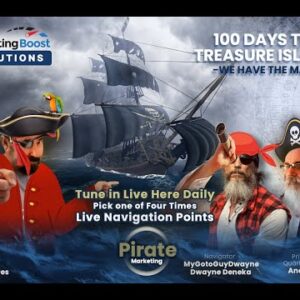 Marketing Boost Solutions Podcast 100 days to Treasure Island