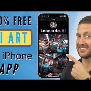 FREE Midjourney Alternative – Leonardo AI iPhone App (Released in New Update!)